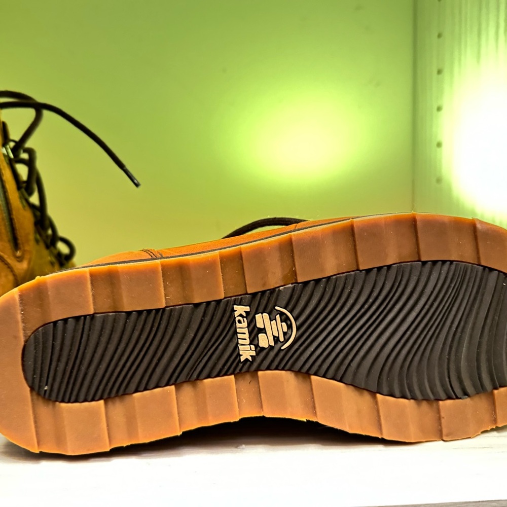 Kamik Tan Ankle Boots with Black Soles - Picture 2 of 8